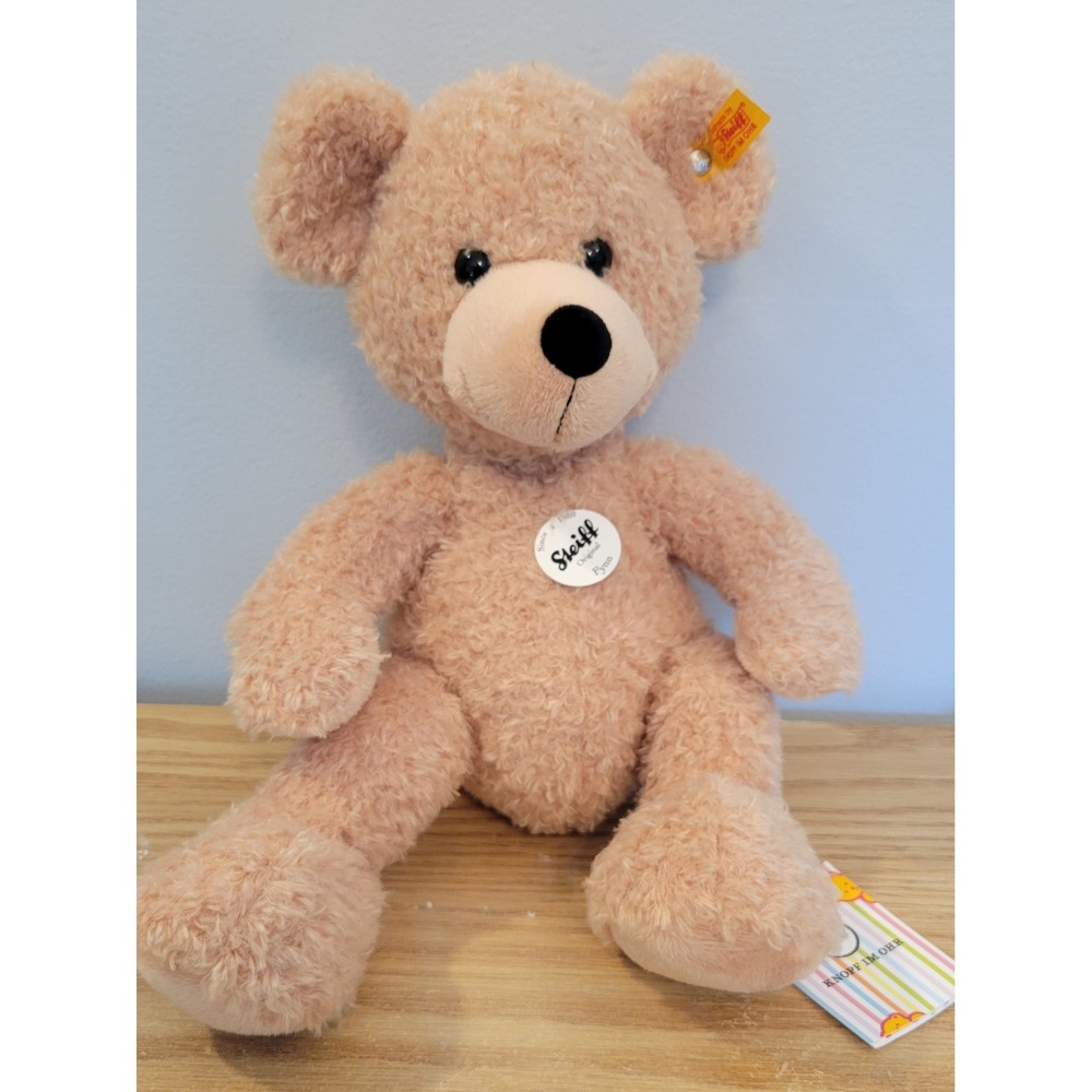 Steiff Fynn Teddy Bear 111679 Beige Plush Stuffed Animal Knopf Im Ohr 40cm